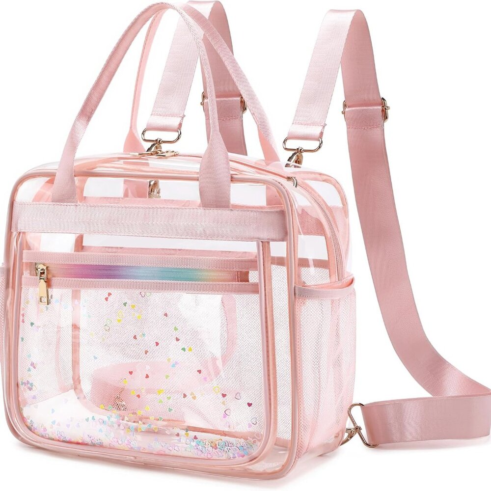 Brand New Transparent Stadium Approved Crossbody Backpack 80 Chars